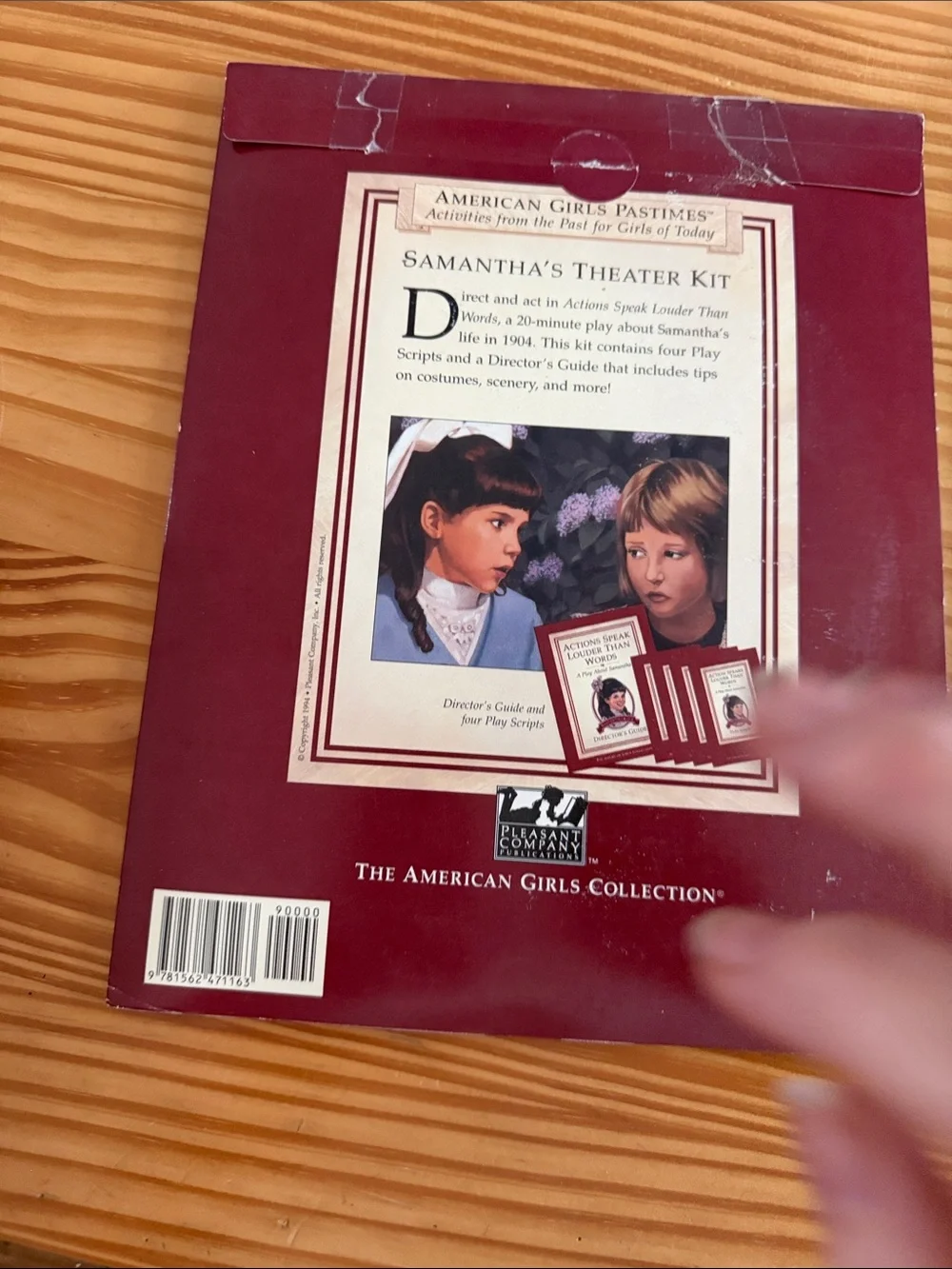 American Girl Samantha Pastimes Set of 4 Theater, Paper Dolls, Craft, Cook - NEW
